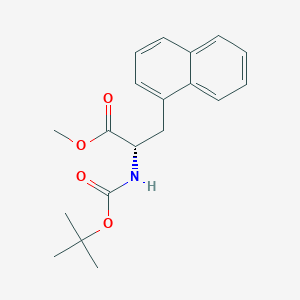molecular formula C19H23NO4 B7961937 methyl (2S)-2-{[(tert-butoxy)carbonyl]amino}-3-(naphthalen-1-yl)propanoate 