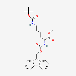 methyl (2R)-6-{[(tert-butoxy)carbonyl]amino}-2-{[(9H-fluoren-9-ylmethoxy)carbonyl]amino}hexanoate