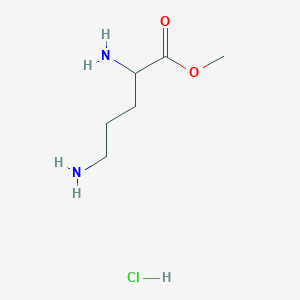 molecular formula C6H15ClN2O2 B7961971 Methyl 2,5-diaminopentanoate hydrochloride 