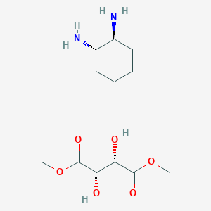 molecular formula C12H24N2O6 B7961995 (1S,2S)-cyclohexane-1,2-diamine 1,4-dimethyl (2S,3S)-2,3-dihydroxybutanedioate 