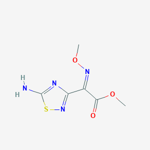 molecular formula C6H8N4O3S B7962037 Methyl (alphaE)-5-amino-alpha-(methoxyimino)-1,2,4-thiadiazole-3-acetate CAS No. 211495-72-6