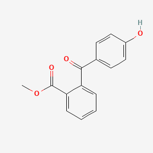 molecular formula C15H12O4 B7962045 Methyl 2-(4-hydroxybenzoyl)benzoate CAS No. 21147-23-9