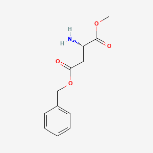 molecular formula C12H15NO4 B7962061 4-Benzyl 1-methyl (2S)-2-aminobutanedioate 