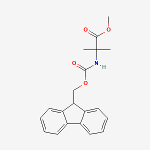 molecular formula C20H21NO4 B7962066 Methyl 2-{[(9H-fluoren-9-ylmethoxy)carbonyl]amino}-2-methylpropanoate 