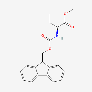 molecular formula C20H21NO4 B7962095 Methyl (2S)-2-{[(9H-fluoren-9-ylmethoxy)carbonyl]amino}butanoate 