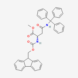 methyl (2S)-2-{[(9H-fluoren-9-ylmethoxy)carbonyl]amino}-3-[(triphenylmethyl)carbamoyl]propanoate