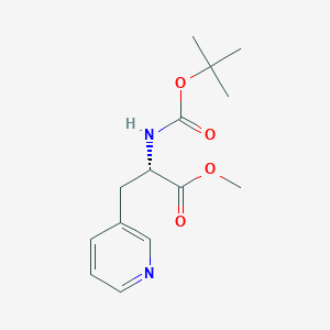 molecular formula C14H20N2O4 B7962148 methyl (2S)-2-{[(tert-butoxy)carbonyl]amino}-3-(pyridin-3-yl)propanoate 