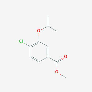molecular formula C11H13ClO3 B7962158 Methyl 4-chloro-3-(propan-2-yloxy)benzoate 