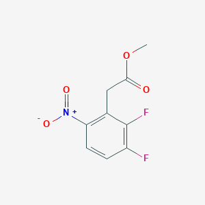 molecular formula C9H7F2NO4 B7962191 Methyl 2-(2,3-difluoro-6-nitrophenyl)acetate 