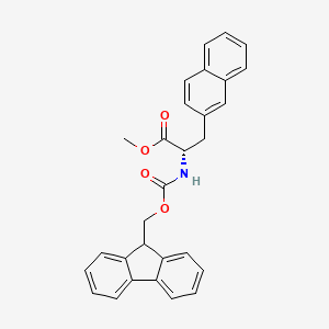 molecular formula C29H25NO4 B7962213 Methyl (2S)-2-{[(9H-fluoren-9-ylmethoxy)carbonyl]amino}-3-(naphthalen-2-YL)propanoate 