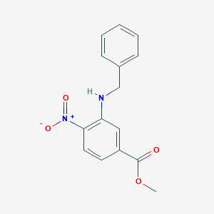 molecular formula C15H14N2O4 B7962232 Methyl 3-(benzylamino)-4-nitrobenzoate 