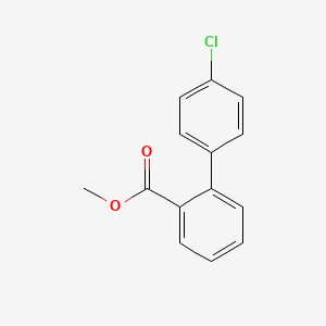 molecular formula C14H11ClO2 B7962248 Methyl 2-(4-chlorophenyl)benzoate 