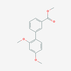 molecular formula C16H16O4 B7962250 Methyl 3-(2,4-dimethoxyphenyl)benzoate 