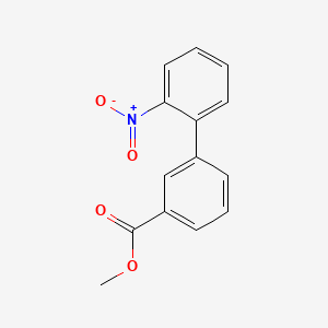 molecular formula C14H11NO4 B7962271 Methyl 3-(2-nitrophenyl)benzoate 