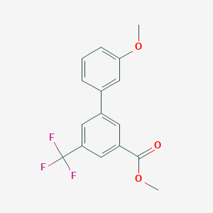 molecular formula C16H13F3O3 B7962357 Methyl 3-(3-methoxyphenyl)-5-(trifluoromethyl)benzoate 