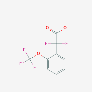 molecular formula C10H7F5O3 B7962373 Methyl 2,2-difluoro-2-[2-(trifluoromethoxy)phenyl]acetate 