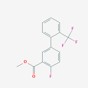 4-Fluoro-2'-(trifluoromethyl)biphenyl-3-carboxylic acid methyl ester