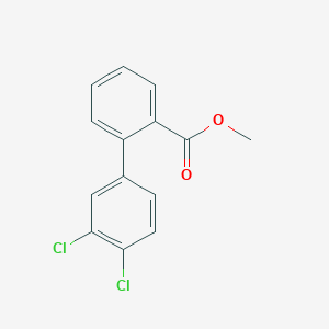 molecular formula C14H10Cl2O2 B7962398 Methyl 2-(3,4-dichlorophenyl)benzoate CAS No. 1820705-26-7