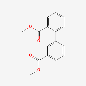 molecular formula C16H14O4 B7962469 Methyl 3-[2-(methoxycarbonyl)phenyl]benzoate 
