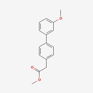 molecular formula C16H16O3 B7962500 Methyl 2-[4-(3-methoxyphenyl)phenyl]acetate 