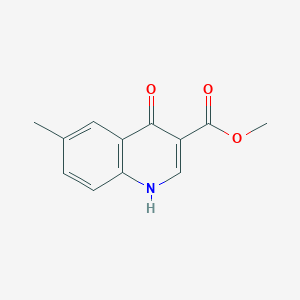 molecular formula C12H11NO3 B7962503 Methyl 4-hydroxy-6-methylquinoline-3-carboxylate 