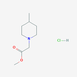 molecular formula C9H18ClNO2 B7962518 Methyl 2-(4-methylpiperidin-1-YL)acetate hydrochloride 
