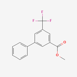 molecular formula C15H11F3O2 B7962537 Methyl 3-phenyl-5-(trifluoromethyl)benzoate 