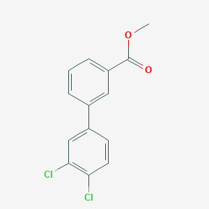 molecular formula C14H10Cl2O2 B7962557 Methyl 3-(3,4-dichlorophenyl)benzoate 