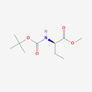 molecular formula C10H19NO4 B7962594 methyl (2R)-2-{[(tert-butoxy)carbonyl]amino}butanoate 