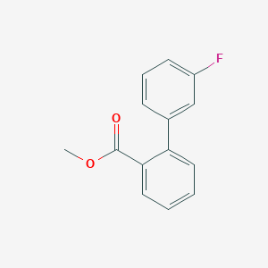 molecular formula C14H11FO2 B7962606 Methyl 2-(3-fluorophenyl)benzoate 