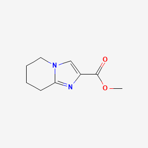 molecular formula C9H12N2O2 B7962612 Methyl 5H,6H,7H,8H-imidazo[1,2-A]pyridine-2-carboxylate 