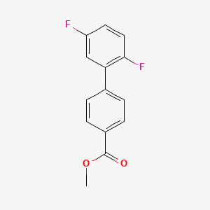 molecular formula C14H10F2O2 B7962671 Methyl 4-(2,5-difluorophenyl)benzoate 