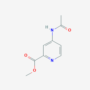 molecular formula C9H10N2O3 B7962682 Methyl 4-acetamidopyridine-2-carboxylate 