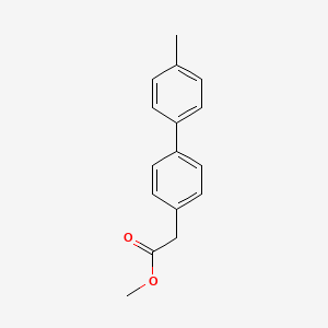 molecular formula C16H16O2 B7962690 Methyl 2-[4-(4-methylphenyl)phenyl]acetate 