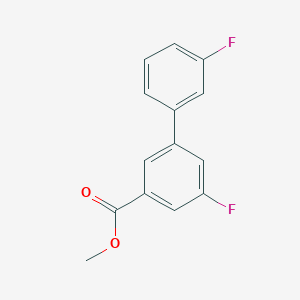 molecular formula C14H10F2O2 B7962786 Methyl 3-fluoro-5-(3-fluorophenyl)benzoate CAS No. 1820607-65-5