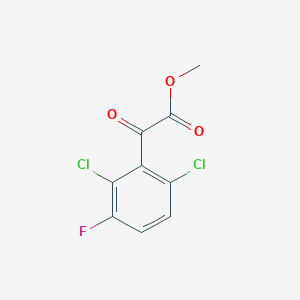 molecular formula C9H5Cl2FO3 B7962795 Methyl 2-(2,6-dichloro-3-fluorophenyl)-2-oxoacetate 