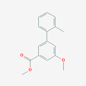 molecular formula C16H16O3 B7962832 Methyl 3-methoxy-5-(2-methylphenyl)benzoate 