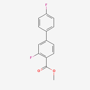 molecular formula C14H10F2O2 B7962856 Methyl 2-fluoro-4-(4-fluorophenyl)benzoate 
