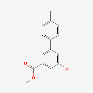 molecular formula C16H16O3 B7962897 Methyl 3-methoxy-5-(4-methylphenyl)benzoate 