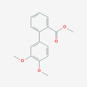 molecular formula C16H16O4 B7962919 Methyl 2-(3,4-dimethoxyphenyl)benzoate 