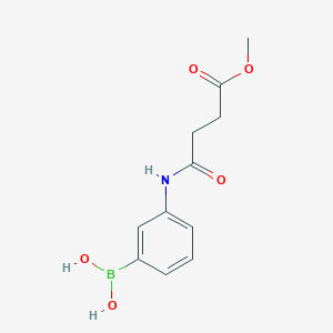 molecular formula C11H14BNO5 B7962947 [3-(4-Methoxy-4-oxobutanamido)phenyl]boronic acid 