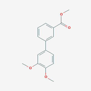 molecular formula C16H16O4 B7962953 Methyl 3-(3,4-dimethoxyphenyl)benzoate CAS No. 1820650-81-4