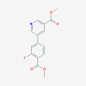 Methyl 5-[3-fluoro-4-(methoxycarbonyl)phenyl]pyridine-3-carboxylate
