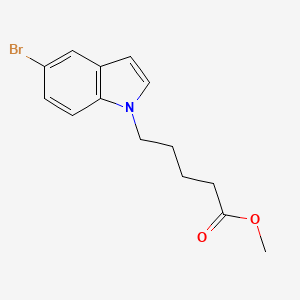 molecular formula C14H16BrNO2 B7962975 Methyl 5-(5-bromoindol-1-YL)pentanoate CAS No. 1820666-40-7