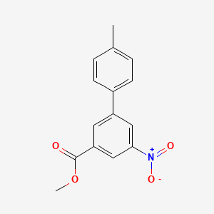 molecular formula C15H13NO4 B7962987 Methyl 3-(4-methylphenyl)-5-nitrobenzoate 