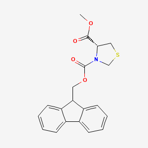 molecular formula C20H19NO4S B7963003 3-(9H-Fluoren-9-ylmethyl) 4-methyl (4R)-1,3-thiazolidine-3,4-dicarboxylate 