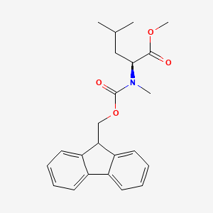 molecular formula C23H27NO4 B7963016 Methyl (2S)-2-{[(9H-fluoren-9-ylmethoxy)carbonyl](methyl)amino}-4-methylpentanoate 