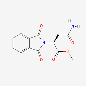 Methyl (2S)-3-carbamoyl-2-(1,3-dioxoisoindol-2-YL)propanoate