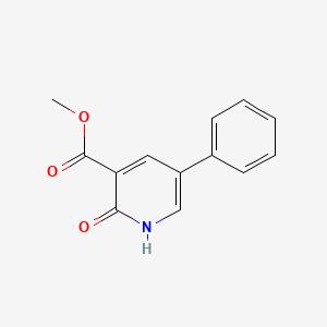 molecular formula C13H11NO3 B7963093 Methyl 2-hydroxy-5-phenylpyridine-3-carboxylate 