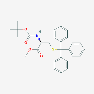 molecular formula C28H31NO4S B7963158 methyl (2S)-2-{[(tert-butoxy)carbonyl]amino}-3-[(triphenylmethyl)sulfanyl]propanoate 